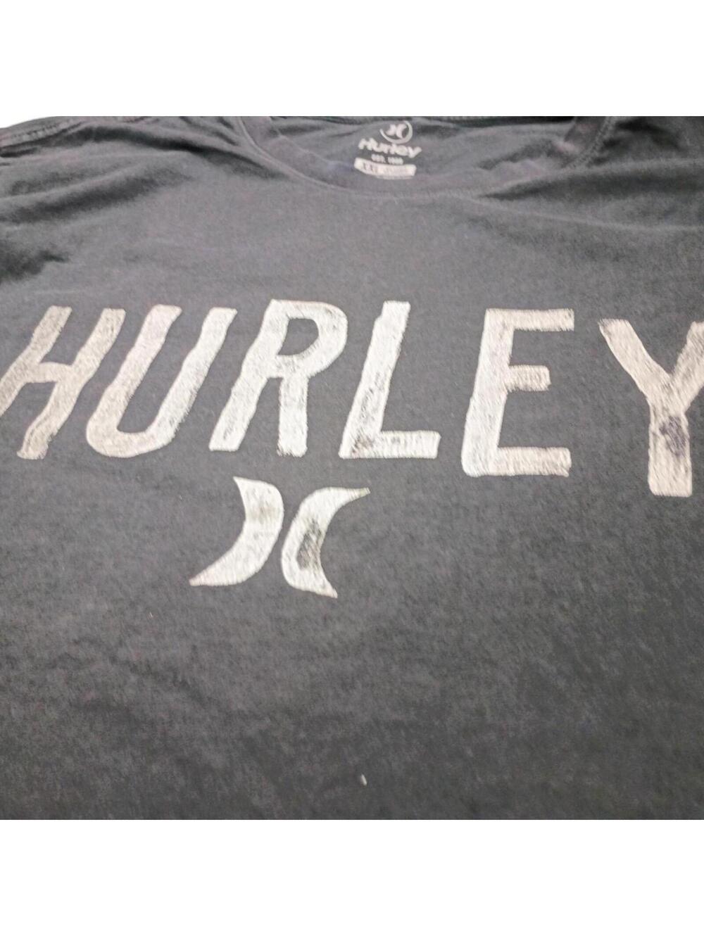 Hurley Men's Black and Grey Tshirt - Picture 5 of 6